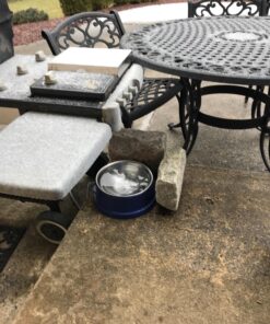 K&H Pet Products Thermal-Bowl Outdoor Heated Dog Bowl Blue 96 Ounces 39 81pem2tGR5L