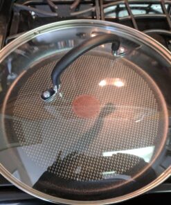 T-fal Ultimate Hard Anodized Nonstick Cookware Set 17 Piece Oven Safe 400F, Lid Safe 350F Pots and Pans, Dishwasher Safe Black 17-Piece 46 81pexIishtL