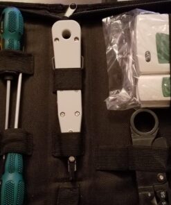 Gaobige Network Tool Kit for Cat5 Cat5e Cat6, 11 in 1 Portable Ethernet Cable Crimper Kit with a Ethernet Crimping Tool, 8p8c 6p6c Connectors rj45 rj11 Cat5 Cat6 Cable Tester, Punch Down Tool 36 81pexIxkCaL