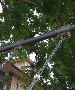 Eastern Jungle Gym Heavy-Duty High Back Half Bucket Toddler Swing Seat with Coated Swing Chains and Safety Strap With safety trap 19 81pfXfXxW6L