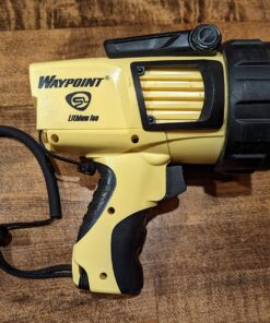 Streamlight 44910 Waypoint 300 1000-Lumen Long Range Pistol-Grip Rechargeable Spotlight with 120V AC Charger, Polymer Holder/Mount, Yellow 12 81pgj JICkL