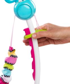 Bright Starts Disney Baby MINNIE MOUSE PeekABoo Baby Activity Center Jumper with 8 Toys, Lights & Sounds, 360-Degree Seat, 6-12 Months (Pink/Blue) 31 81pjitMu1wL