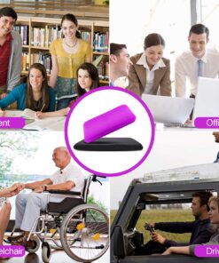 KYSMOTIC Gel Seat Cushion for Long Sitting (Super Large & Thick), Soft & Breathable, Gel Chair Cushion for Wheelchair, for Hip Pain, Gel Seat Cushion for Office Chair (1 Cushion+1 Cover) Black Cover+rose Red Cushion 22 81pkbeYp3yL