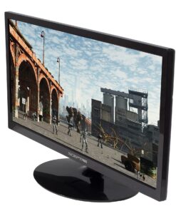 Sceptre E205W-1600 20" 75Hz Ultra Thin LED Monitor HDMI VGA Build-in Speakers, Metallic Black (2018 version) Single 27 81plUcXinL