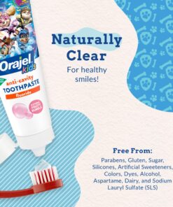 Orajel Kids Paw Patrol Anti-Cavity Fluoride Toothpaste, Natural Fruity Bubble Flavor, 4.2oz Tube 4.2 Ounce (Pack of 1) 25 81pnM6DAxL