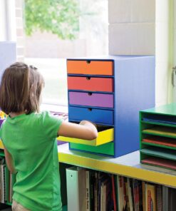 Pacon Classroom Keepers 30-Slot Mailbox, Blue (001318) 28 81pnxccSMVL