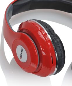 Alternative view of 2BOOM MIXX Professional Over Ear Studio Foldable Digital Stereo Bass Wired Headphone Red