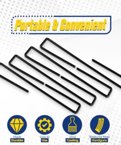 Safety Storage Easy Use Gun Hanger - Made in USA - Original Handmade Pistol Hangers for Gun Safe Organization - for Handguns Over .22 Caliber 6 Pack 26 81poXKMLvPL 1