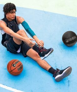 AND1 Fantom Rubber Basketball: Official Regulation Size 7 (29.5 inches) Rubber Basketball - Deep Channel Construction Streetball, Made for Indoor Outdoor Basketball Games Orange 12 81pp ETk14L