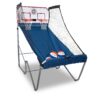 Pop-A-Shot - Home Dual Shot | Arcade Basketball Fun at Home | Infrared Sensor Scoring | 16 Game Modes | 7 Balls | Foldable Storage | for All Players Blue and White