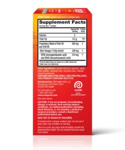 Megared Omega 3 Fish Oil & Antarctic Krill Oil Softgels for Brain, Heart, Joints & Eye Support, (80 Count Bottle), Concentrated Omega 3 Fatty Acid Supplement with EPA, DHA, Phospholipids 500mg 80ct 50 81ppIuqeopL