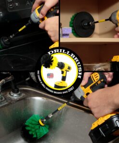 Alternative view of Drill Brush - Household Cleaners - Kitchen - Cleaning Supplies - Scrub Brush - Oven - Stove Top Cleaner - Countertop - Backsplash - Sink - Dish Brush - Pots and Pans - Cast Iron Skillet - Frying Pan Green