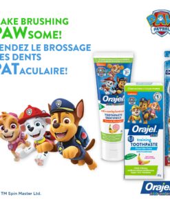 Orajel Kids Paw Patrol Fluoride-Free Training Toothpaste, Natural Fruity Fun Flavor, #1 Pediatrician Recommended , 1.5oz Tube 21 81pq9c73abL