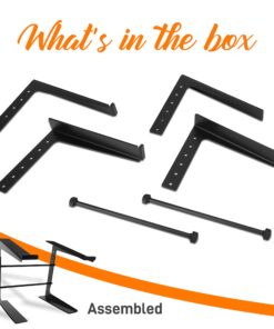 Pyle Portable Adjustable Laptop Stand - 6.3 to 10.9 Inch Anti-Slip Standing Table Monitor or Computer Desk Workstation Riser with Level Height Alignment for DJ, PC, Gaming, Home or Office - PLPTS25 33 81pqEhpbiL