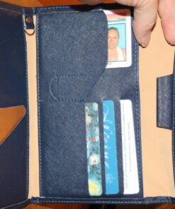 ZOPPEN Mulit-purpose Rfid Blocking Passport Holder Travel Wallet (Ver.4) Passport and Vaccine Card Holder ComboTri-fold Document Organizer Travel Essentials #2 Navy Blue 38 81prbEehobL
