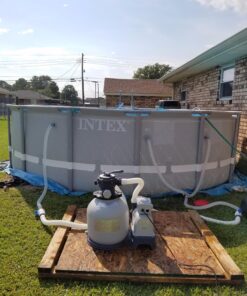 Intex Krystal Clear Sand Filter Pump for Above Ground Pools, 14-inch, 110-120V with GFCI 14 in Pump only 38 81psWs0XB8L