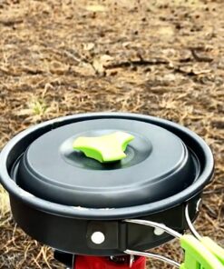 MalloMe Camping Cookware Mess Kit for Backpacking Gear – Camping Cooking Set - Camping Pots and Pans Set - Backpacking Stove/Portable Stove Compatible - Camp Kitchen Equipment Accessories Pot 1 Liter Pot 66 81pslK02a L