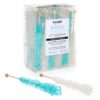 Candy Envy Light Blue and White Rock Candy Crystal Sticks - 24 Indiv. Wrapped - Cotton Candy & Original Sugar Flavored 24 count 19 81pszAOI2L 1