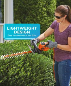 BLACK+DECKER Hedge Trimmer with Saw, 20-Inch, Corded (BEHTS300),Orange 11 81ptBCXBpXL