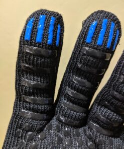 YUXIER Oven Gloves BBQ Grill Gloves 1472°F Extreme Heat Resistant Oven Mitts for Cooking, Grilling, Kitchen, Smoker Baking, Barbecue, Fireplace, Welding, Cutting (13.8inch, Black Gloves) 26 81puUVVFd0L