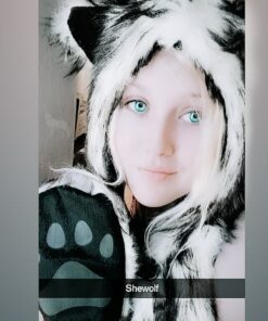 White Wolf Animal Hoods Hat, Mittens, Gloves, Scarf Paws Prints and Ears, Furry Hoodie 27 81pv4KxskL