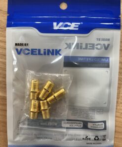VCE Coaxial Cable Connector, RG6 F-Type Gold Plated Adapter Female to Female Coax Extender TV Cables, 5-Pack 16 81pvT5t4uDL