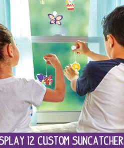 Made By Me Create Your Own Window Art, Paint Your Own DIY Suncatchers, Fun Staycation Activity or Birthday Party Idea, Arts and Craft Kits for Kids Ages 6, 7, 8, 9 29 81pvmUwD4dL