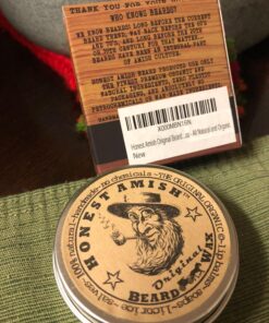 Honest Amish Original Beard Wax - All Natural and Organic- 2 ounce 42 81pvppGeKgL