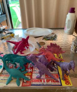 PREXTEX 10'' Dinosaur Figures - 12 Plastic Dinosaur Toys for Boys & Girls - Assorted Dinosaurs Include T-Rex & More - Dinosaur Toys for Kids 3-5+ 10 Pack - 8-10 Inch Assorted 39 81pxI7NRFEL