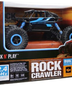 Click N' Play Remote Control Car 4WD Off Road Rock Crawler Vehicle 2.4 GHz, Blue 21 81pxnFKlyoL