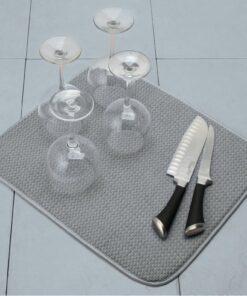 Norpro 18 by 16-Inch Microfiber Dish Drying Mat, Grey (359G), Pack of 1 24 81pziXoZFL