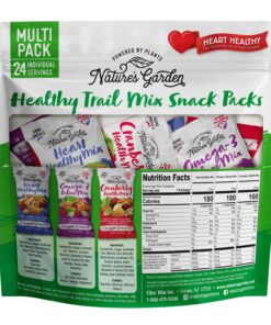 Alternative view of Nature's Garden Healthy Trail Mix Snack Packs – Mixed Nuts, Heart Healthy Nuts, Omega-3 Rich, Cranberries, Pumpkin Seeds, Perfect For The Entire Family – 28.8 Oz Bag (24 Individual Servings) 1.2 Ounce (Pack of 24)