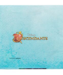 amscan Beverage Napkins | Disney Descendants Collection | Party Accessory,Gradient Aqua Blue,5" x 5" 4 81q0N46ICL