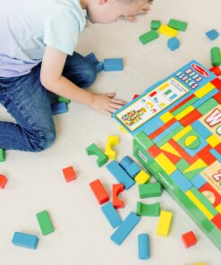 Melissa & Doug Wooden Building Block Set - 200 Blocks in 4 Colors and 9 Shapes 14 81q0Z5eLTLL