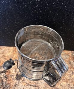 Norpro 3-Cup Stainless Steel Rotary Hand Crank Flour Sifter With 2 Wire Agitator 35 81q2 yArL