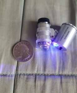 Grow Room Microscope - 60x Handheld Mini Pocket LED Loupe Magnifier - Blue or White Light - 30 81q3cZTMlYL