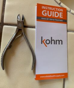 KOHM Ingrown Toenail Clippers for Thick Nails - 5" Long KP-700 Heavy Duty Stainless Steel Toe Nail Nippers Tool for Men, Women, Seniors & Adults - Professional Podiatrist Tool 3 Piece Set 44 81q3lbR3R1L
