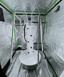 VIVOSUN S558 5x5 Grow Tent, 60"x60"x80" High Reflective Mylar with Observation Window and Floor Tray for Hydroponics Indoor Plant for VSF6450 60"x60"x80" Black 59 81q4sOcRWL