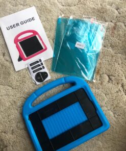 SUPLIK iPad Mini 5/4/3/2/1 Case for Kids, Durable Shockproof Protective Handle Bumper Stand Cover with 2*Screen Protectors for 7.9 inch Apple iPad Mini 5th/4th/3rd/2nd/1st Generation, Blue 38 81q5EG3CL