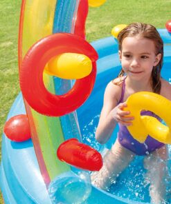 Intex Rainbow Ring Inflatable Play Center, 117" X 76" X 53", For Ages 2+ 1 Pack 29 81q6Yz3SmmL