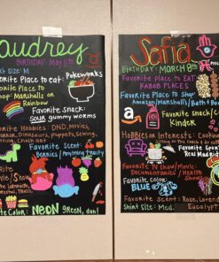 Chalkboard Wall Sticker 2 Rolls 18" x 79" Wallpaper Peel and Stick Chalk Board Contact Paper DIY Decal Adhesive Blackboard Removable Erasable Vinyl for Wall,Bonus 10 Chalks (2 Rolls 1.5ft.x6.6ft.) 2 Rolls 1.5ft.x6.6ft. 26 81q7Adk0FL