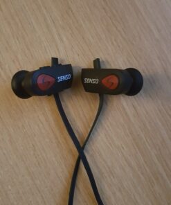 Senso Bluetooth Headphones, Best Wireless Sports Earbuds w/Mic IPX7 Waterproof HD Stereo Sweatproof Earphones for Gym Running Workout Noise Cancelling Earphones Earbuds Noise Cancelling Headsets 44 81q7O3nU2fL