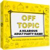 OFF TOPIC Party Game for Adults - Fun Adult Board Games for Groups of 2-8 Players - Hilarious Game Night Card Game for Friends, Family & More Yellow 32 81q8B75mMhL