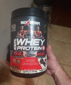 Six Star Whey Protein Powder Whey Protein Plus Whey Protein Isolate & Peptides Lean Protein Powder for Muscle Gain Muscle Builder for Men & Women Chocolate, 2 lbs (Package May Vary) 24 81qBMw0rMLL