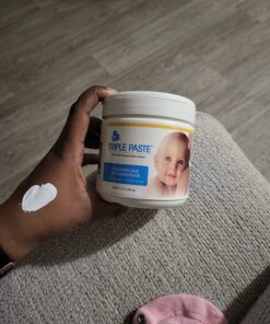 Triple Paste Diaper Rash Cream for Baby - 16 Oz Tub - Zinc Oxide Ointment Treats, Soothes and Prevents Diaper Rash - Pediatrician-Recommended Hypoallergenic Formula with Soothing Botanicals 16 Ounce 35 81qDD50CjVL