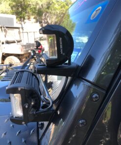 Dual A-Pillar Light Brackets - ALAVENTE Dual Lower Windshield LED Work Light Mounts Kit For 2007-2018 Jeep Wrangler JK/JKU (Pair, Black) Lower Windshield Dual Brackets 41 81qET YtPL