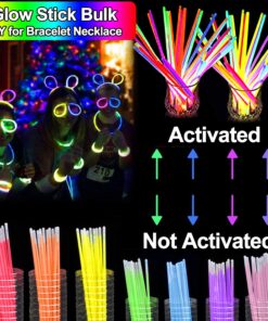 112 Pcs New Years Eve Glow in The Dark Party Supplies 2024, Glow Sticks Bulk LED Neon Party Favor Light Up Toys Gifts Kids Adult 100 Glow Sticks Necklaces Bracelets/6 Light Up Glasses/6 Led Headbands 112 Pcs Glow Party Supplies 10 81qEZDDNezL