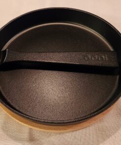 Ooni Cast Iron Skillet - Cast Iron Pan - Cast Iron Skillet with Removable Handle - Cast Iron Frying Pan - Pre-Seasoned Oven Safe 23 81qF6YJ14HL