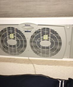 Holmes Window Fan with Twin 6-Inch Reversible Airflow Blades, White 37 81qF7SRqTjL