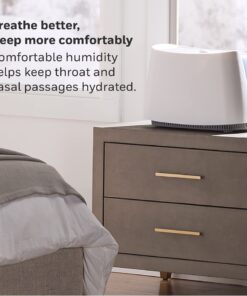 Honeywell Cool Moisture Humidifier, Medium Room, 1 Gallon Tank, White – Invisible Moisture Humidifier for Baby, Kids, Adult Bedrooms – Quiet and Easy to Clean with UV Technology for Everyday Comfort 22 81qFIN7Z3lL